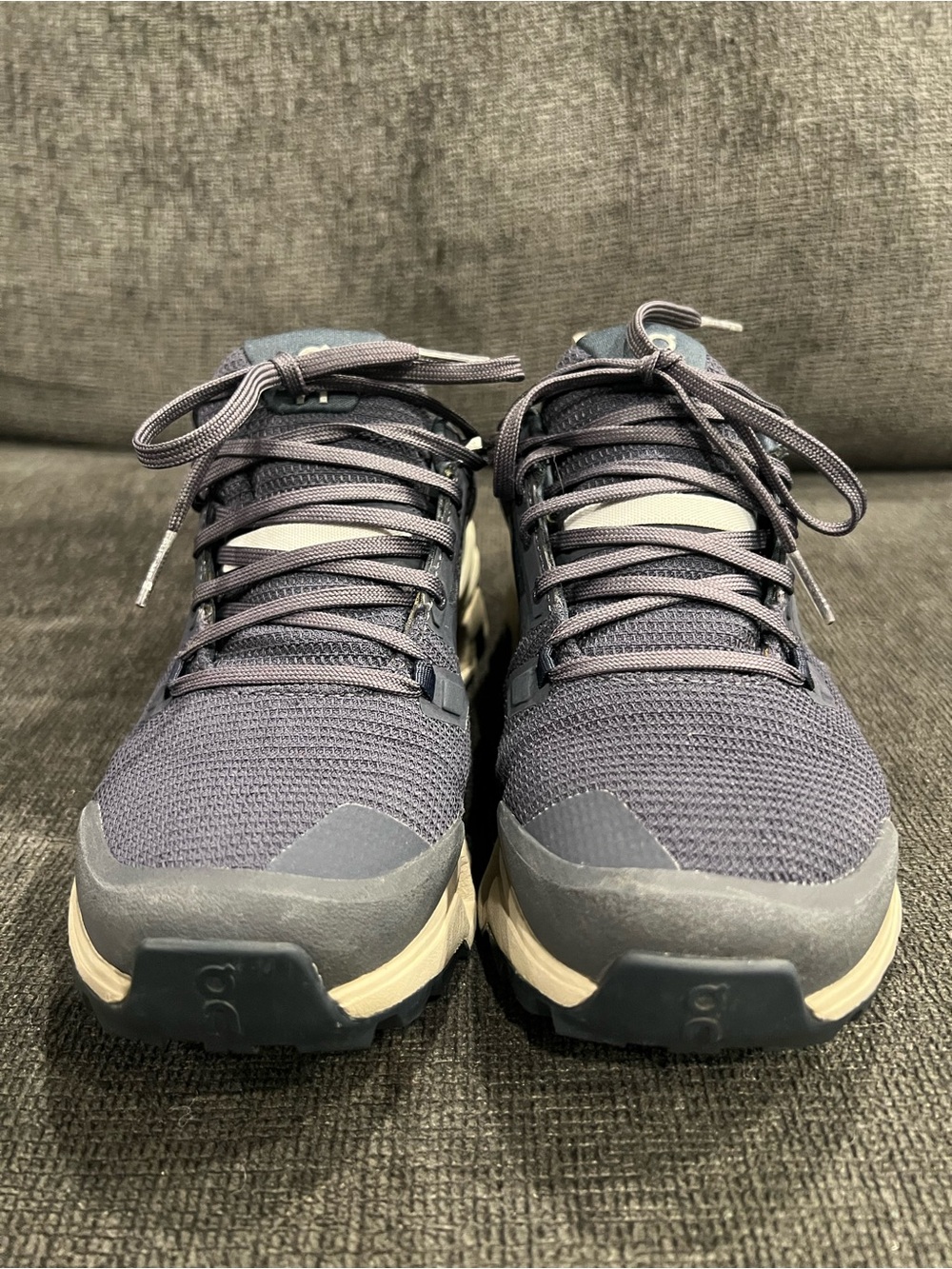 Women’s Athletic Waterproof Hiking Trail Shoes in Navy and Cream